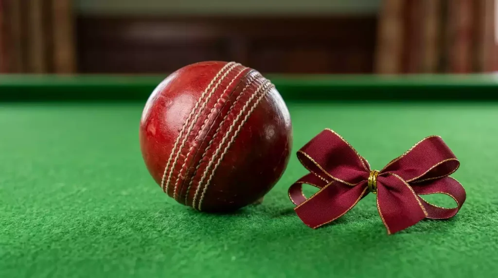 Cricketball neben einem Bonussymbol als Darstellung von Cricket Wetten Bonusangeboten